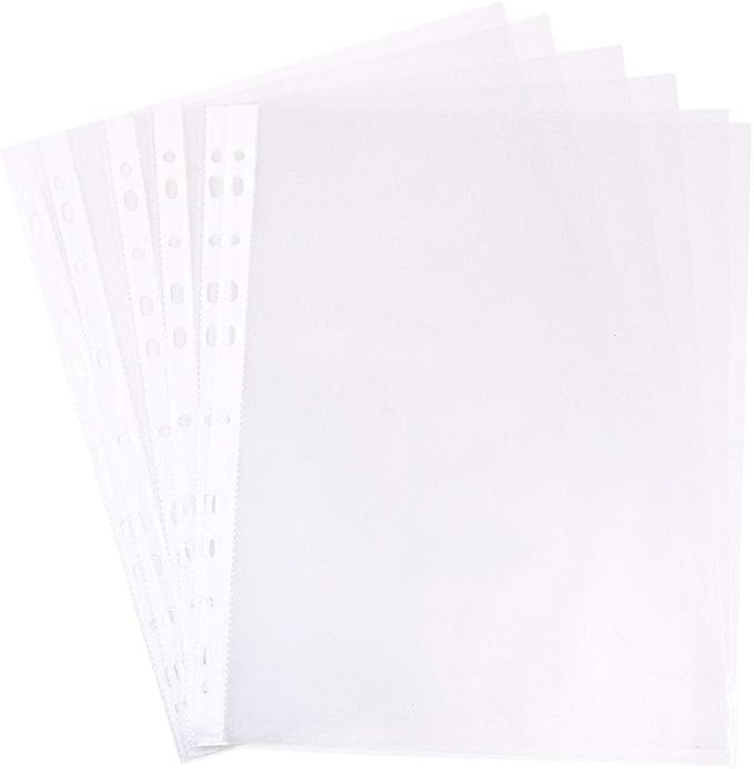 JAM PAPER Sheet Protectors - Fits Standard 8 1/2 x 11 Paper - Clear - 10 Document Sleeves/Pack