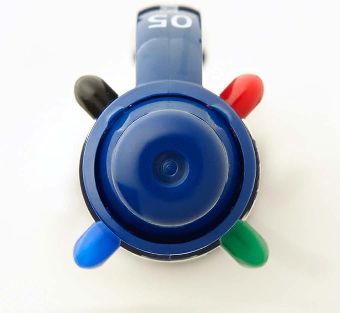 Pentel Ballpoint Pen Vicuna, Extra Fine, Black, Red, Blue, Green, Blue (BXC45C)