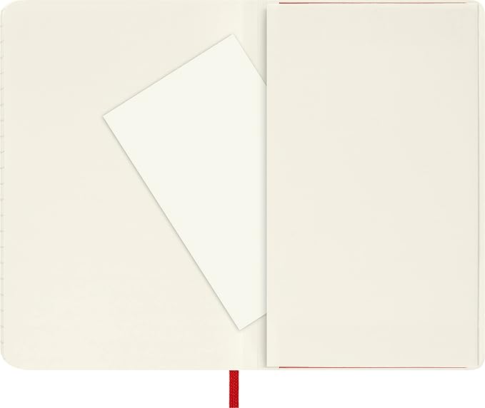 Moleskine Classic Notebook, Soft Cover, Pocket (3.5" x 5.5") Ruled/Lined, Scarlet Red, 192 Pages