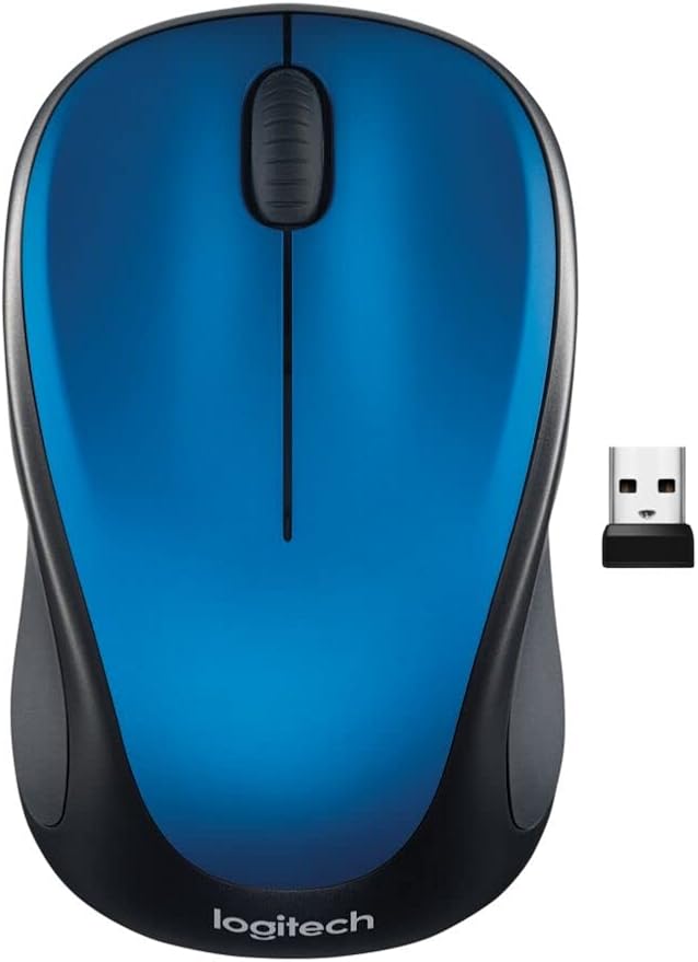 Logitech Wireless USB Mouse M317 - Blue (Renewed)