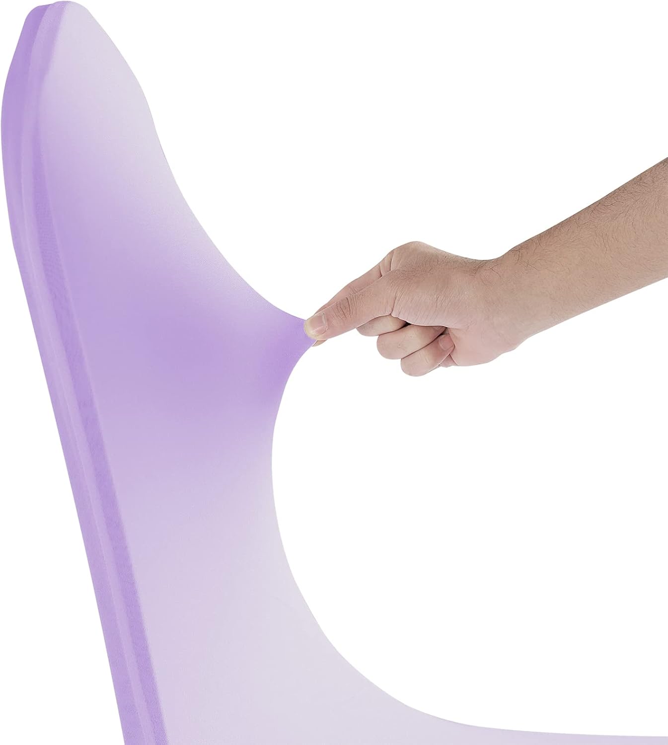 SUPERO Waterproof Spandex Chair Cover 12PCS, Stretch Dining Chair Covers, Polyester Outdoor Chair Covers, Protector Stretch Chair Cover for Party Universal, Banquet, Wedding Event, Hotel(Lavender)