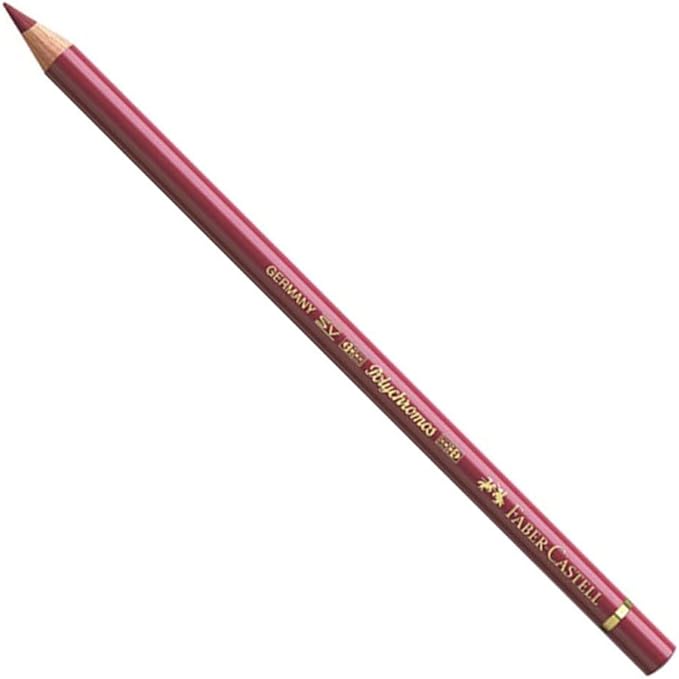 Faber-Castell Polychromos Artists' Single Pencil - Colour 193 Burnt Carmine