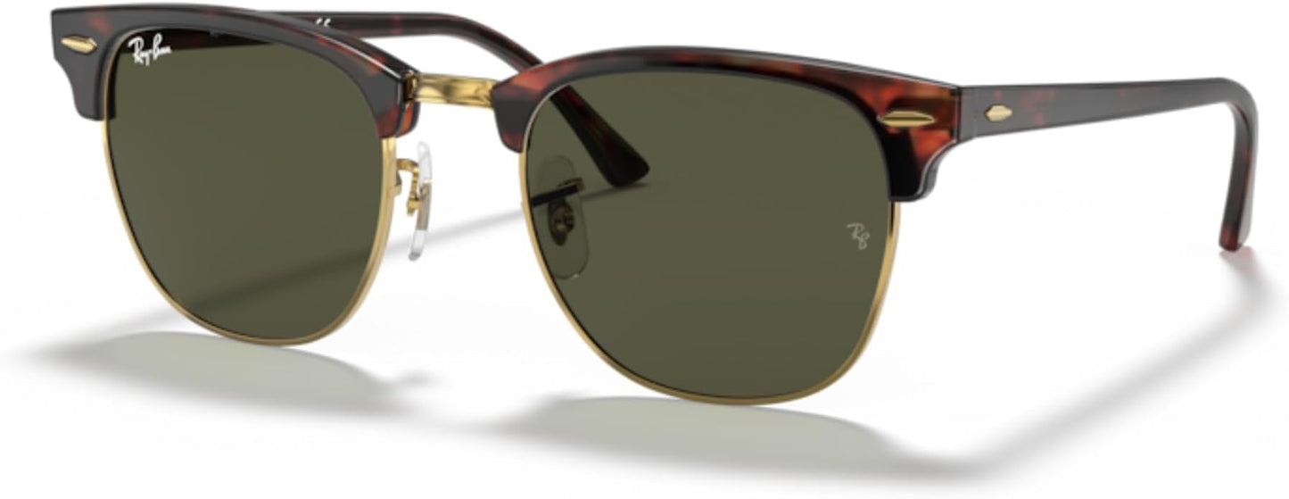 Ray-Ban RB3016 CLUBMASTER Sunglasses For Men For Women +BUNDLE with ACCESSORY EYEWEAR KIT