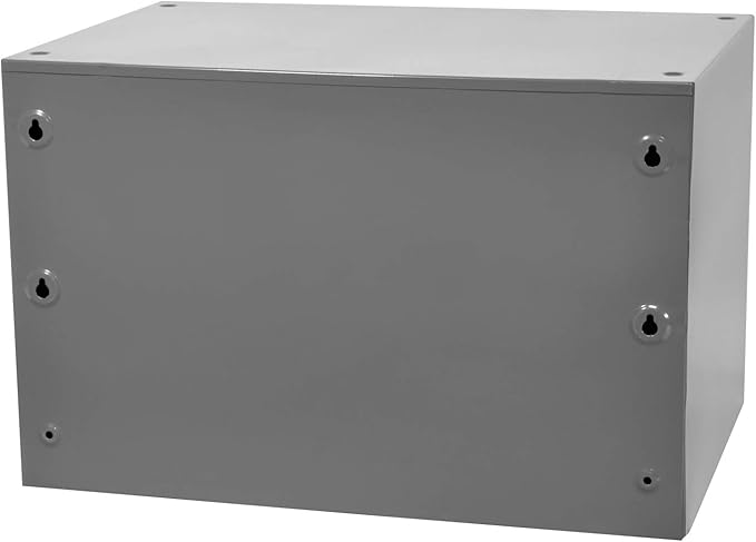 Akro-Mils Steel Garage Storage Cabinet, Small Parts Organizer Metal Cabinet for Hardware, Nails, Screws, Bolts, Nuts, and More, 17" W x 11" D x 11" H, 16-Drawer, Gray Cabinet/Blue Drawers (19416)