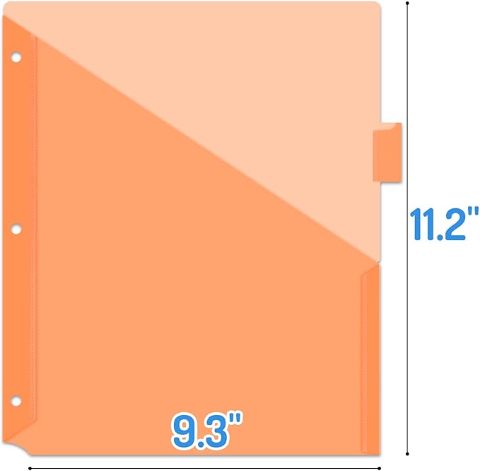 Forvencer 16 Count Dividers for 3 Ring Binder, Binder Dividers with Pocket for US Letter Size, Binder Dividers with Tabs for School Office and Home Organization, Multicolor, 2 Sets