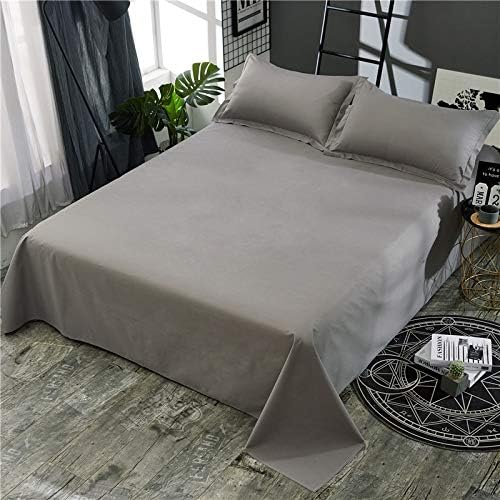 WenBags Lightweight Waterproof Flat Sheet 90 * 98 Inches King Size-Mattress Protector for Bed & Couch, Pet Hair Resistant Cover Ideal for Dogs & Cats, Perfect for Hotels & Hospitals(Gray)