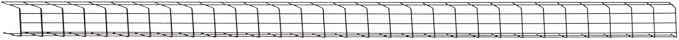 Tripp Lite Wire Mesh Cable Tray Management Organization, Ideal for Industrial & Data Centers, 2 Pack, 6 inches x 2 inches x 5 Feet / 150 x 50 x 1500 millimeters, 5-Year Warranty (SRWB6210X2STR)
