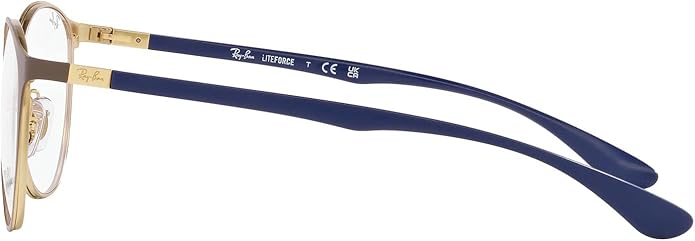 Ray-Ban Unisex Rx6355 Round Prescription Eyeglass Frames