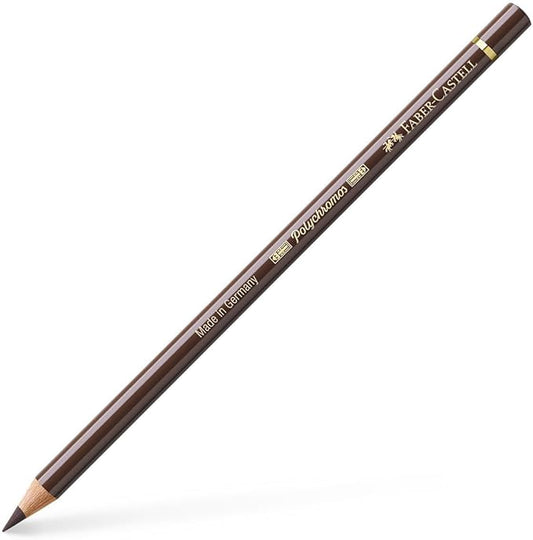 Faber-Castell Polychromos Artists' Single Pencil - Colour 280 Burnt Umber