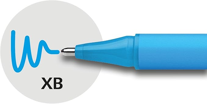 Schneider Slider Edge XB Ballpoint Pen, Box of 10, Light Blue (152210)