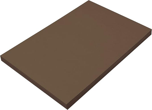 Prang (Formerly SunWorks) Construction Paper, Dark Brown, 12" x 18", 100 Sheets