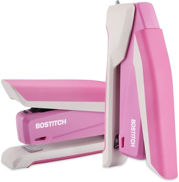 PaperPro-Bostitch 1188 inCOURAGE Stapler, 20-Sheet Capacity, Pink/White