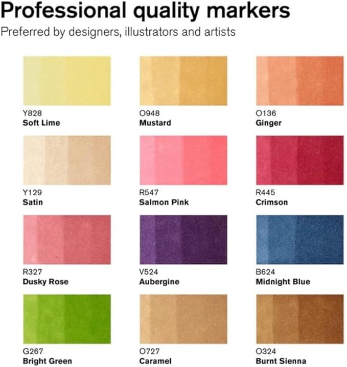Winsor & Newton Promarker, Set of 12, Manga Steampunk