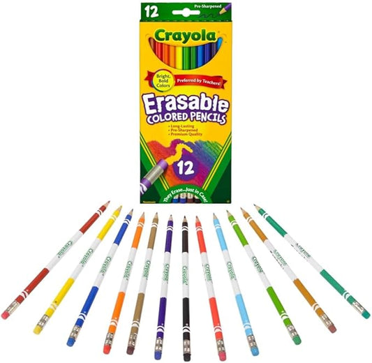 Bulk Buy: Crayola Erasable Colored Pencils 12/Pkg 68-4412 (3-Pack)