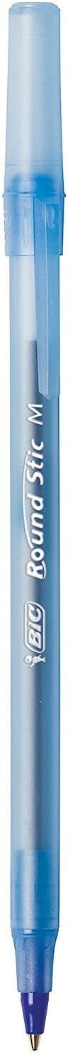 BIC PENS Bulk Pack of 240 Ink Pens, Round Stic Xtra Life Ballpoint, Medium point 1.0 mm, 120 Black & 120 Blue Combo Pack in Bulk