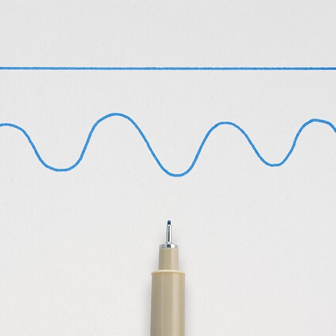 SAKURA PIGMA MICRON 05 FINELINER PEN, 0.45MM LINE WIDTH, PACK OF 2 (Blue)