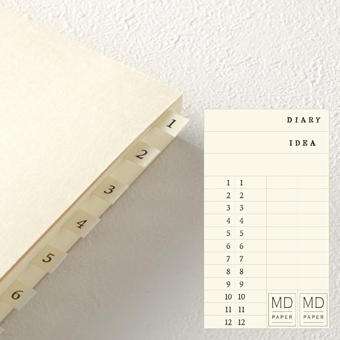 DESIGNPHIL Midori 15312006 Notebook, MD Notebook, Journal, A5, 1 Page Per Day, Unruled, A