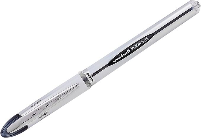 uniball Vision Elite Rollerball Pens, Bold Point (0.8mm), Black, 4 Pack