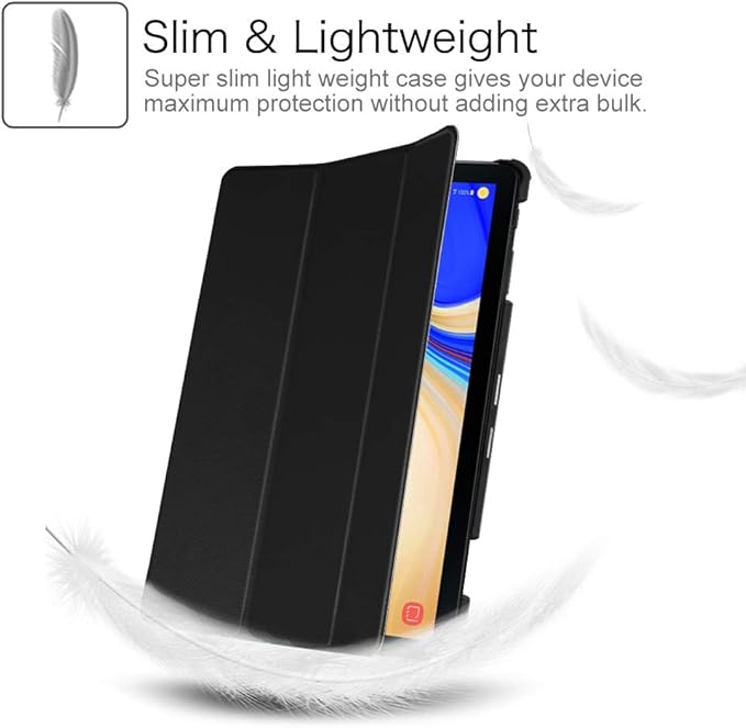 Fintie Slim Case for Samsung Galaxy Tab S4 10.5 2018 with S Pen Holder, Ultra Thin Tri-Fold Stand Cover with Auto Sleep/Wake for Samsung Tab S4 10.5 Inch Tablet SM-T830/T835/T837, Black