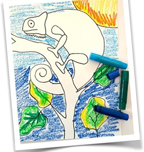 Faber-Castell Gel Sticks - 12 Twistable Watercolor Crayons for Kids with Brush - Watercolors for Kids