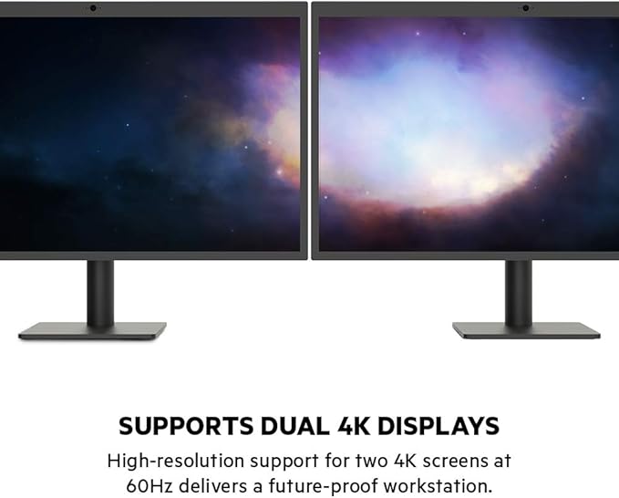 Belkin Thunderbolt 3 Dock Plus Thunderbolt 3 Cable - USB-C Hub - 8-In-1 Docking Station for MacOS & Windows, Dual 4K @60Hz, 40Gbps Transfer Speed, 60W Upstream Charging, w/ Ethernet & Audio Ports