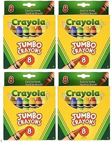 Crayola Jumbo Crayons 8ct Pack of 4 …