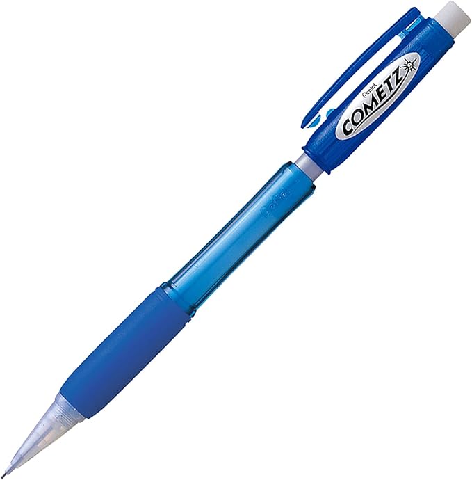 Pentel AX119C Cometz Mechanical Pencil, HB #2, .9mm, Blue (Pack of 12)