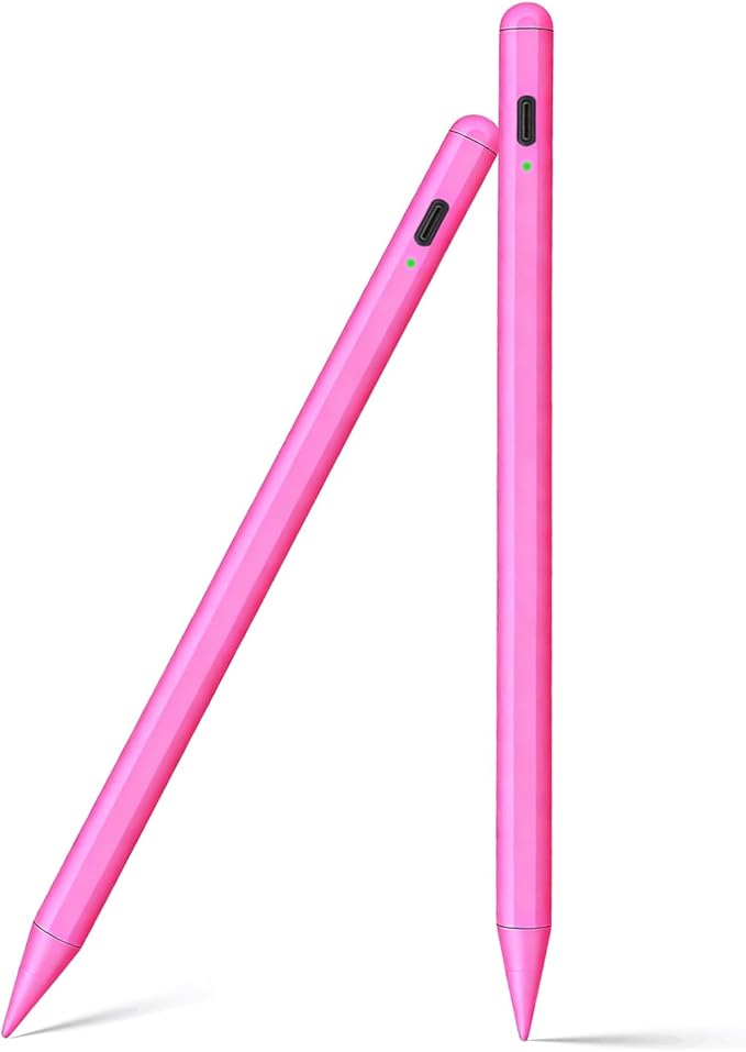 Stylus Pen for iPad 11th/10th 2025–2018 Active Pencil Pro with Palm Rejection 2Pack Stylus Pencil Pen for iPad 11/10/9/8/7/6th,iPadPro 12.9/11/13inch M4,Air 3/4/5/M2/M3,Mini A16/5th/6th