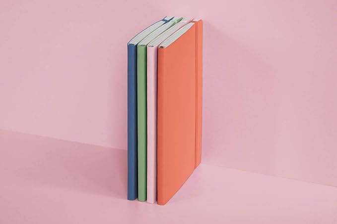 LEUCHTTURM1917 - Notebook Softcover Medium A5-123 Numbered Pages for Writing and Journaling (Ruled, Bellini)