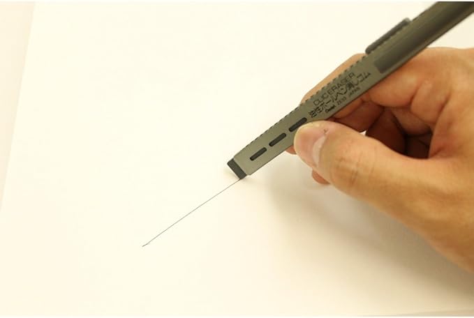 Pentel XZE33-N Click Eraser Holder Eraser, Oil-Based Ballpoint Pen Eraser, XZE33-N