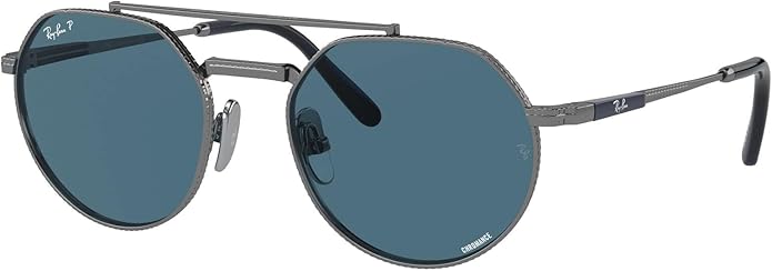 Ray-Ban Unisex Rb8265 Jack II Titanium Round Sunglasses