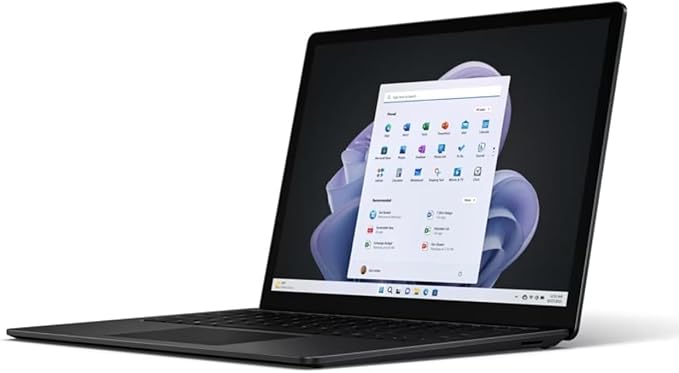 Microsoft Surface Laptop 5, 13.5" Pixelsense Touchsreen, 12th Gen Intel i5, 8GB RAM Memory, 256GB SSD, Windows 11 Pro Black (Renewed)