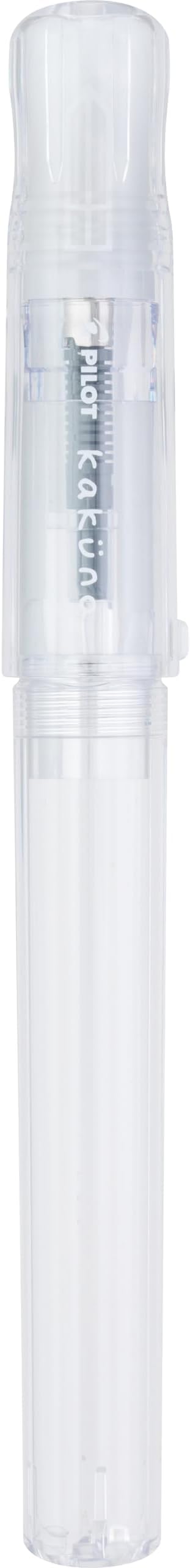 PILOT Kakuno Fountain Pen, Clear Barrel, Medium Nib (10822)