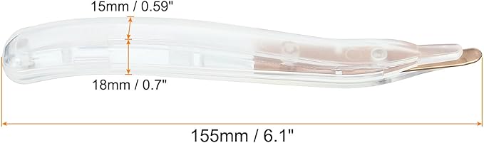 PATIKIL Staple Remover, Magnetic Staple Puller Desktop Removal Tool Cutting Tool for Office Home, Clear