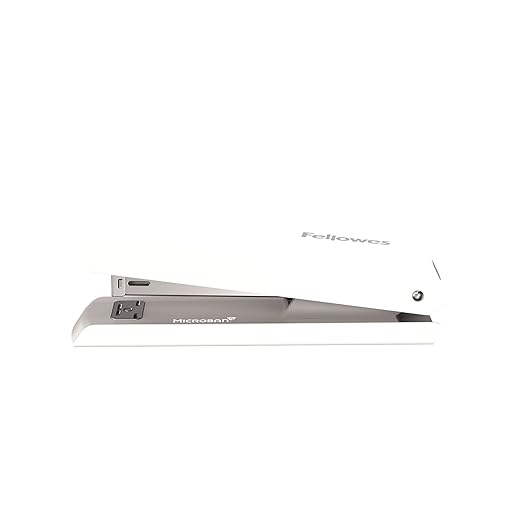 Fellowes LX820 Classic Desktop and Office Stapler for Classroom, Home and Work, Holds Full Strip of Staples, 20 Sheet Capacity, White