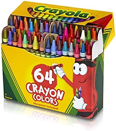Crayola 6 Pack 64 Ct Crayons (52-0064), Assorted