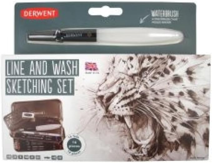 Derwent Line and Wash Sketching Set, 14 Pieces Per Set (2302162)