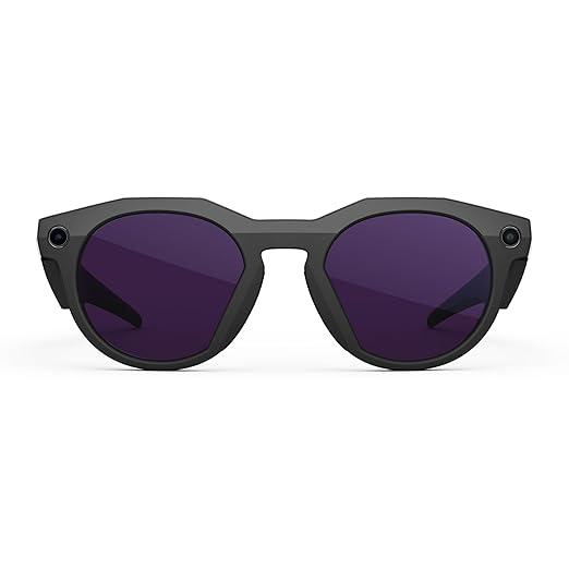 Oakley Meta HSTN, Black | Smart AI Glasses for Men, Women — Performance for Sports, Athletes — Camera, Audio, Video — 8 Hour Battery — 3K HD Resolution — Amethyst Transitions® Lenses