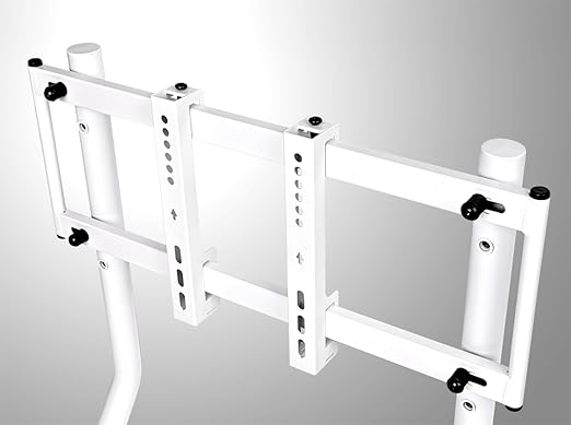 Thermaltake GR300 Racing Simulator Monitor Stand; Single Monitor or TV; 32" to 50" Screens; VESA Mounting; Powder Coated Steel; White; GSC-R3M-MDSLWH-01