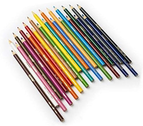 Crayola Crayons 24 Count - 2 Packs Colored Pencils 24 Count - 2 Packs