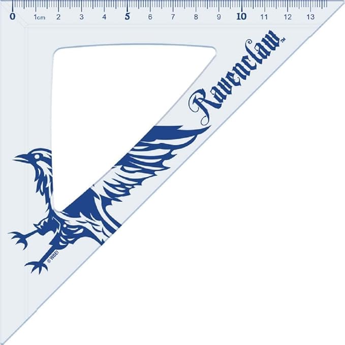 Maped - Unbreakable tracing kit - 4 pieces - 30 cm ruler + 60° square / 21 cm + 45° square / 21 cm + 180° protractor base 12 cm - Harry Potter