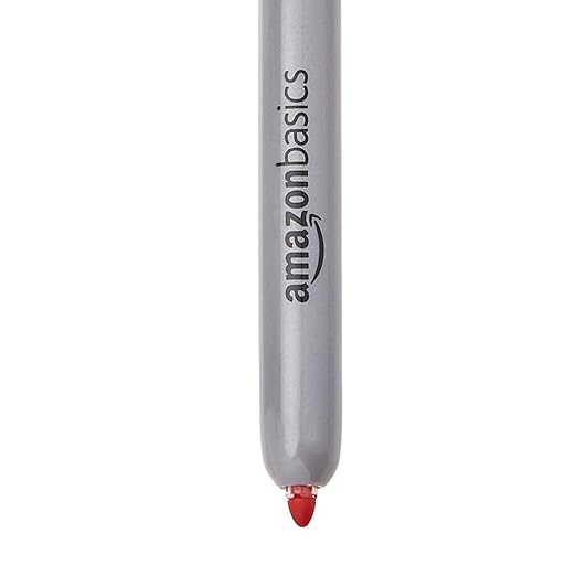 Amazon Basics Retractable Permanent Markers, Quick Drying Fade Resistant Ink, Versatile Art Supplies for Drawing, for Home, School, and Office Use, Assorted Colors, 12 Count