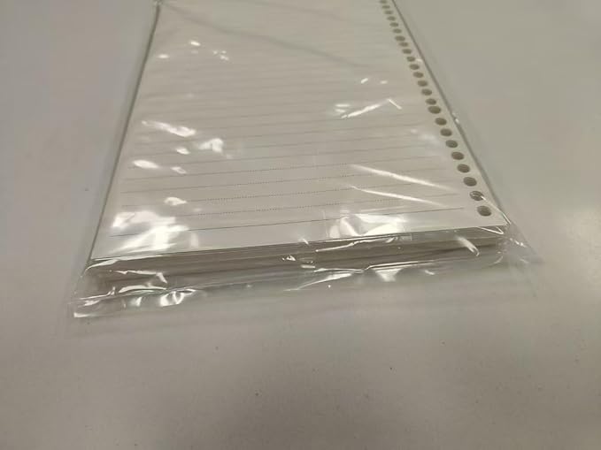 2 Pack A7 6 Holes Binder Ruler Plastic Binder Ruler Waterproof 6 Holes Divider for Personal Organiser