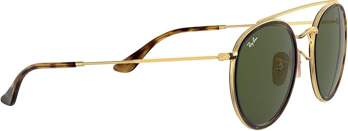 Ray-Ban Unisex Rb3647n Double Bridge Round Sunglasses