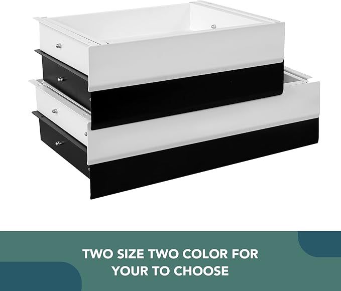 FLEXISPOT Under Desk Drawer, Steel Drawer for Desk Slide-out, Under table Mounted Drawer, Standing Workstation Storage Attachment for Office Home - 17.7” Width, Black