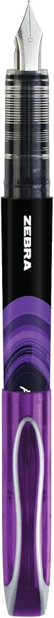 Zebra Pen, Fountain Pen, 0.6mm Fine Point, Stainless Steel Nib, Preloaded Assorted Ink, Smooth Ink Flow, Vibrant Assorted Barrels, No Cartridge Needed, 7-Pack (48307)