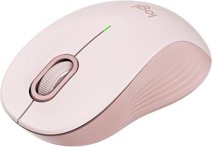 Logitech Signature M550 Wireless Mouse - for Small to Medium Sized Hands, 2-Year Battery, Silent Clicks, Bluetooth, Multi-Device Compatibility - Rose (Renewed)