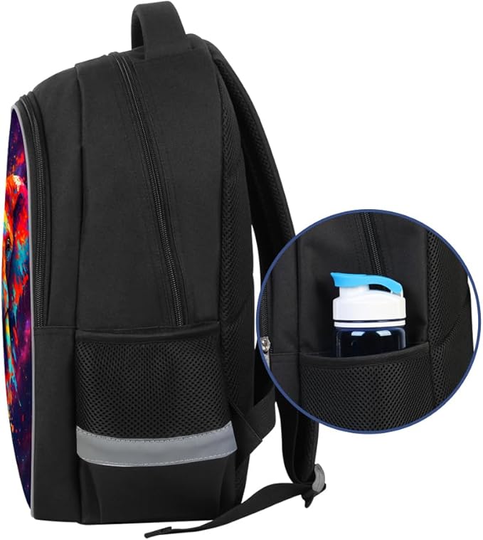 School Backpack for Boys 17" Boys Backpack for Kids Children Teens Elementary Middle School - Students Bookbag Ages 6-18 Travel Back Pack Elephant