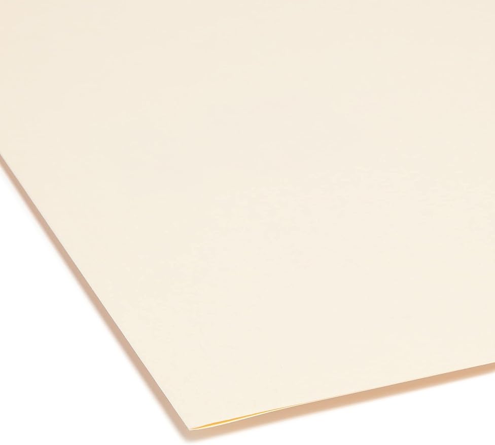 Smead File Folder, 1/3-Cut Tab Right Position, Letter Size, Manila, 100 Per Box (10333) (Pack of 5)