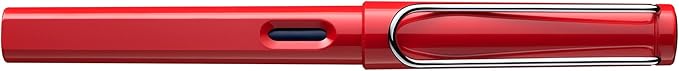 Lamy safari Fountain Pen - Elegant Design Cool Pens, Best Pens For Smooth Writing, Journaling, and Calligraphy - Red Fine Point Pen